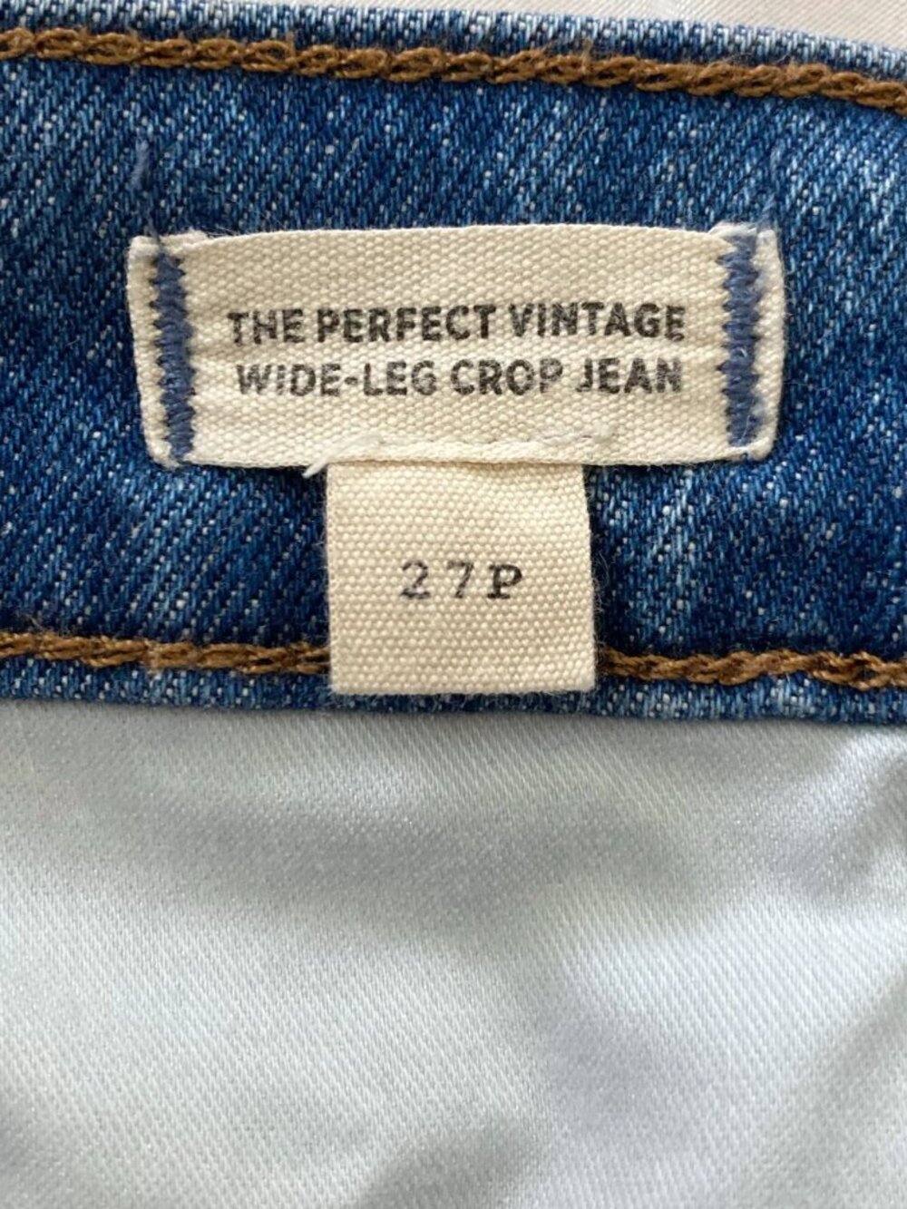 MADEWELL The Perfect Vintage Wide-Leg Crop Jeans Size 27P Blue - Picture 5 of 14